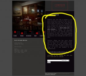 cameron bar grill